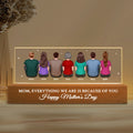 Everything I Am Gift For Mom Personalized Acrylic Block Personalized LED Night Light